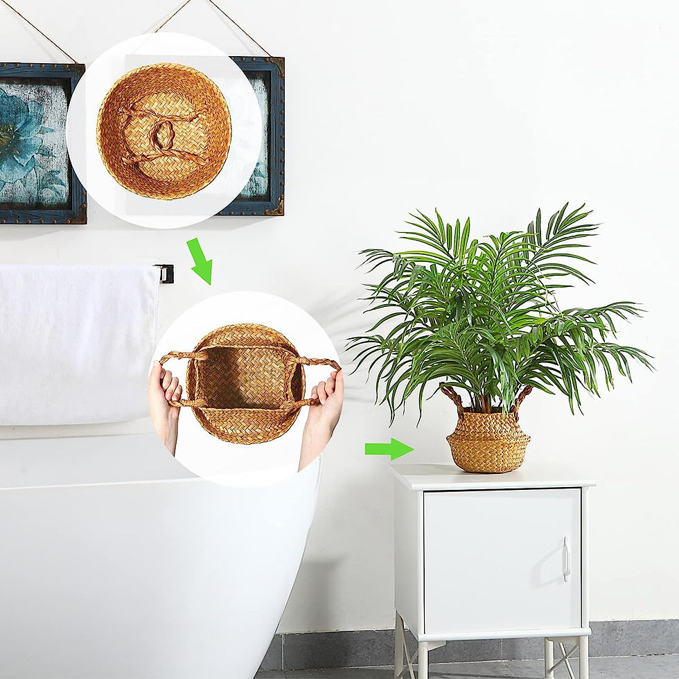 Thumbnail: MOSADE Artificial Palm Tree 28”Fake Potted Areca Palm Plant with Handmade Sea