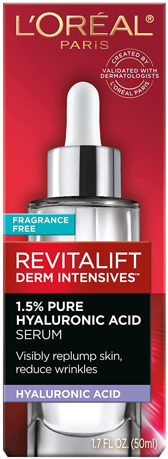 Thumbnail: L’Oreal Paris 1.5% Pure Hyaluronic Acid Serum for Face with Vitamin C from Re