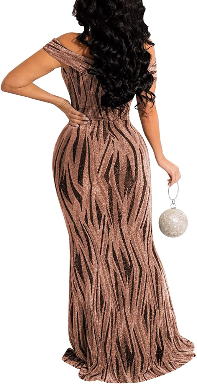 Thumbnail: MAYFASEY Women's Sexy Off The Shoulder Oversized Bow Applique Evening Gown Part