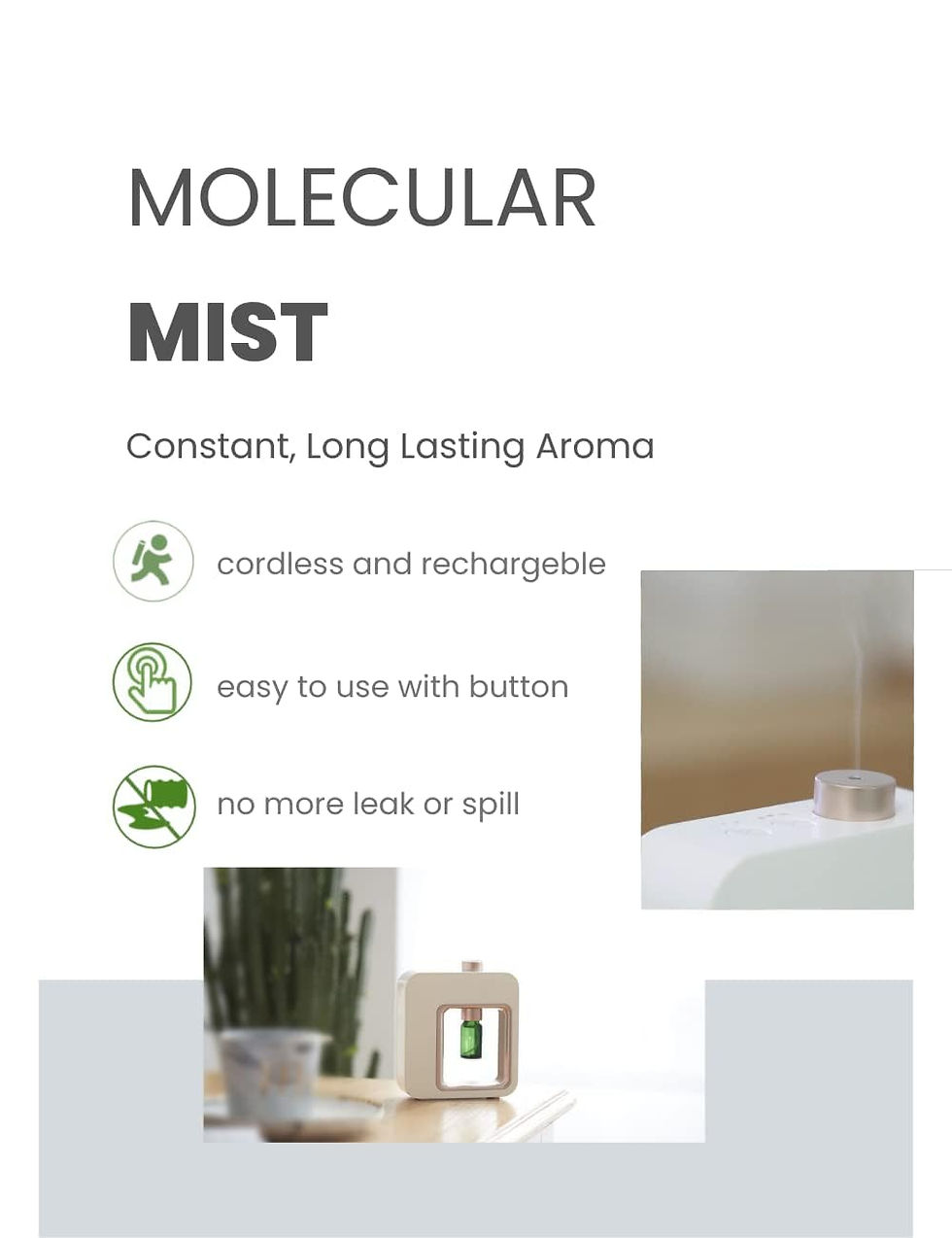 Thumbnail: Aromatherapy Diffuser - Professional Grade Diffusers for Essential Oils, Nebuli