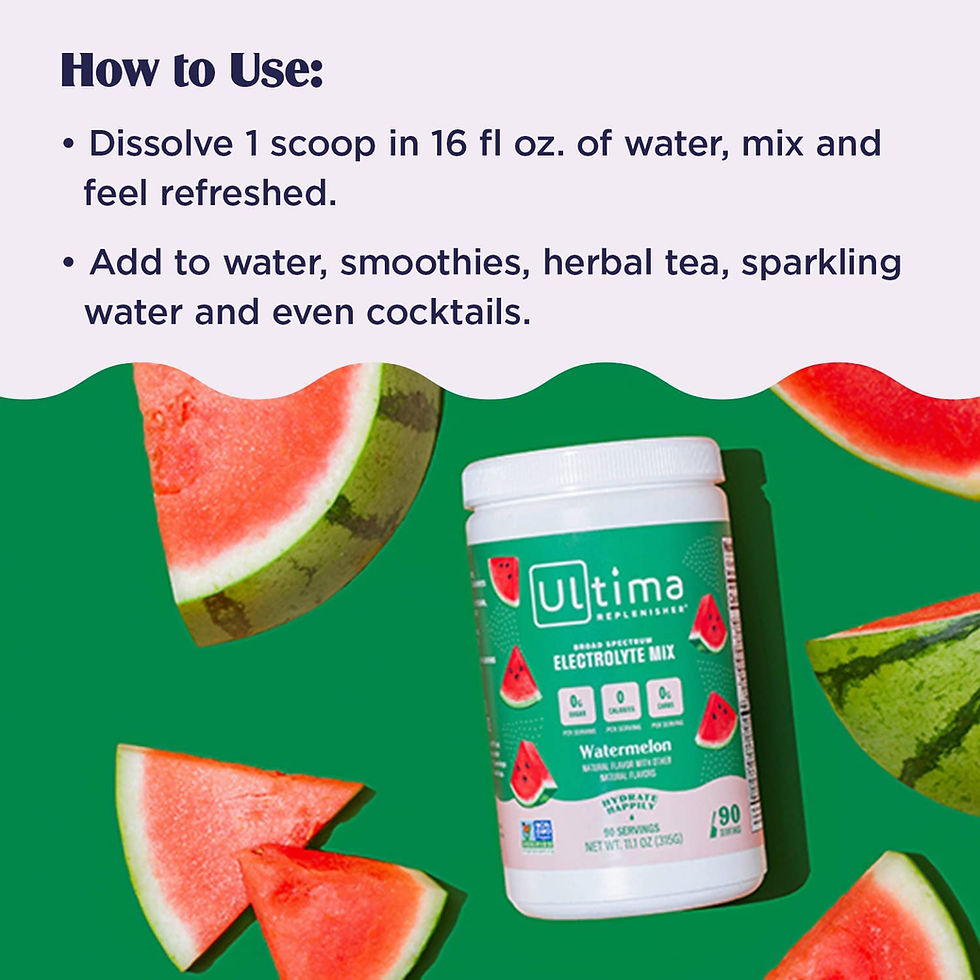Thumbnail: Ultima Replenisher Hydration Electrolyte Powder- 90 Servings- Keto & Sugar Free