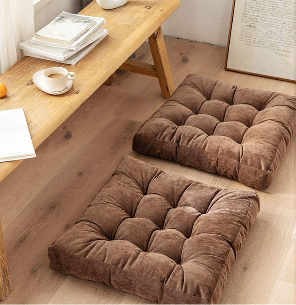 Thumbnail: HIGOGOGO Floor Pillow, Square Meditation Pillow for Seating on Floor Solid Thic