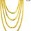 Thumbnail: 4 Pieces Hip Hop Rapper Faux Gold Chain Necklace Chunky Necklace Stainless Stee