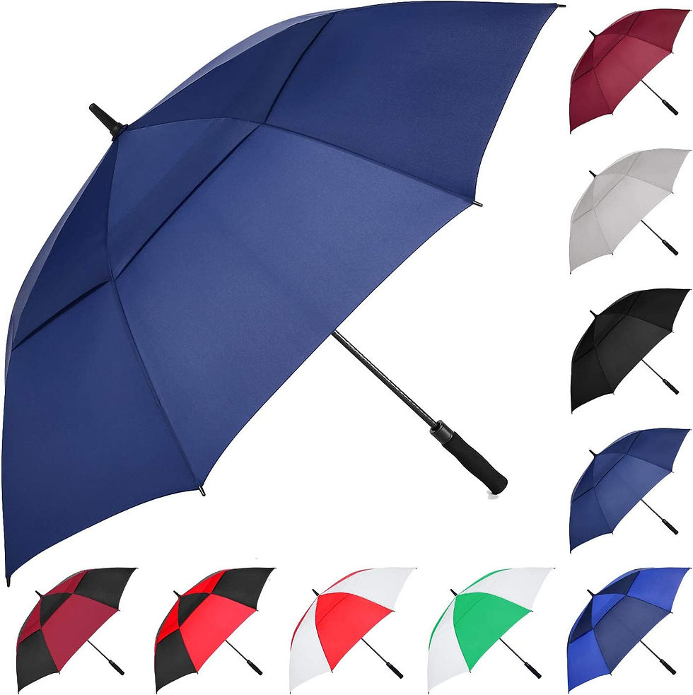 Thumbnail: MRTLLOA 62/68/72 Inch Automatic Open Golf Umbrella, Extra Large Oversize Double