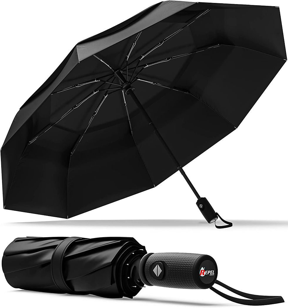Thumbnail: Repel Umbrella Windproof Travel Umbrella - Wind Resistant, Small - Compact, Lig