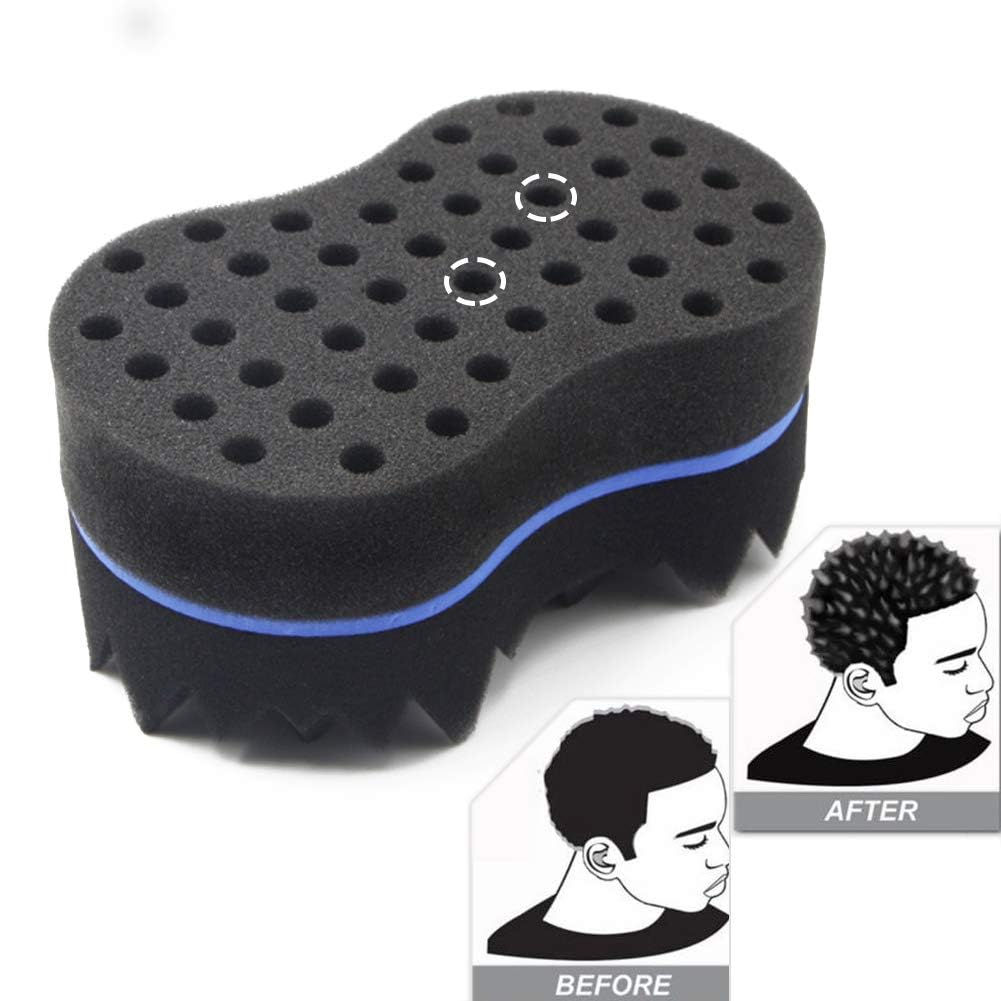 RioRand Hair Sponge Magic Barber Twist Curl Brush Sponge Dreads Locking Afro Co