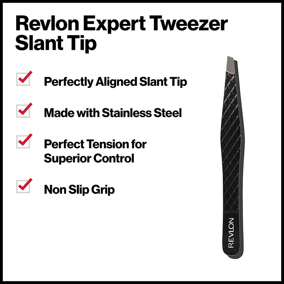 Thumbnail: Expert Eyebrow Hair Removal Tweezer by Revlon, Tweezers for Men, Women & Kids, 