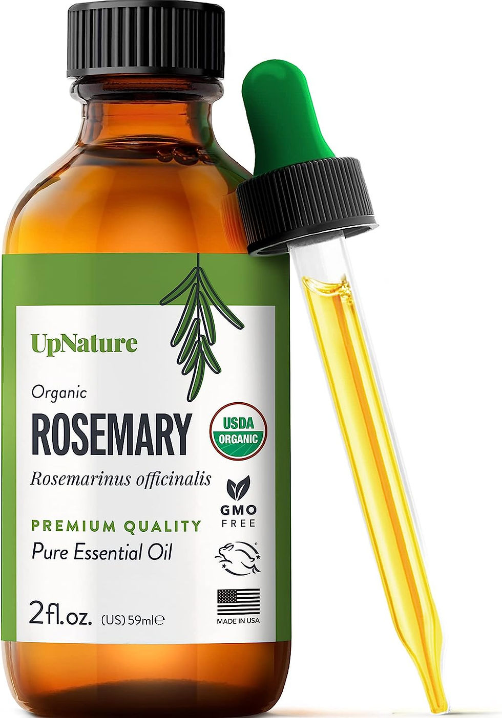 Thumbnail: UpNature Organic Rosemary Essential Oil – USDA Certified Organic, 100% Pure R