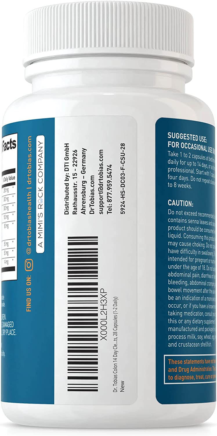 Thumbnail: Dr. Tobias Colon 14 Day Cleanse, Supports Healthy Bowel Movements, Colon Cleans