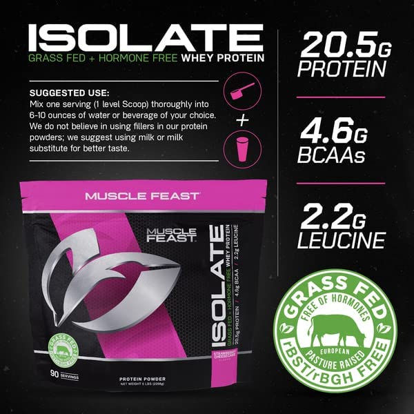 Thumbnail: Muscle Feast Grass-Fed Whey Protein Isolate, All Natural Hormone Free Pasture R