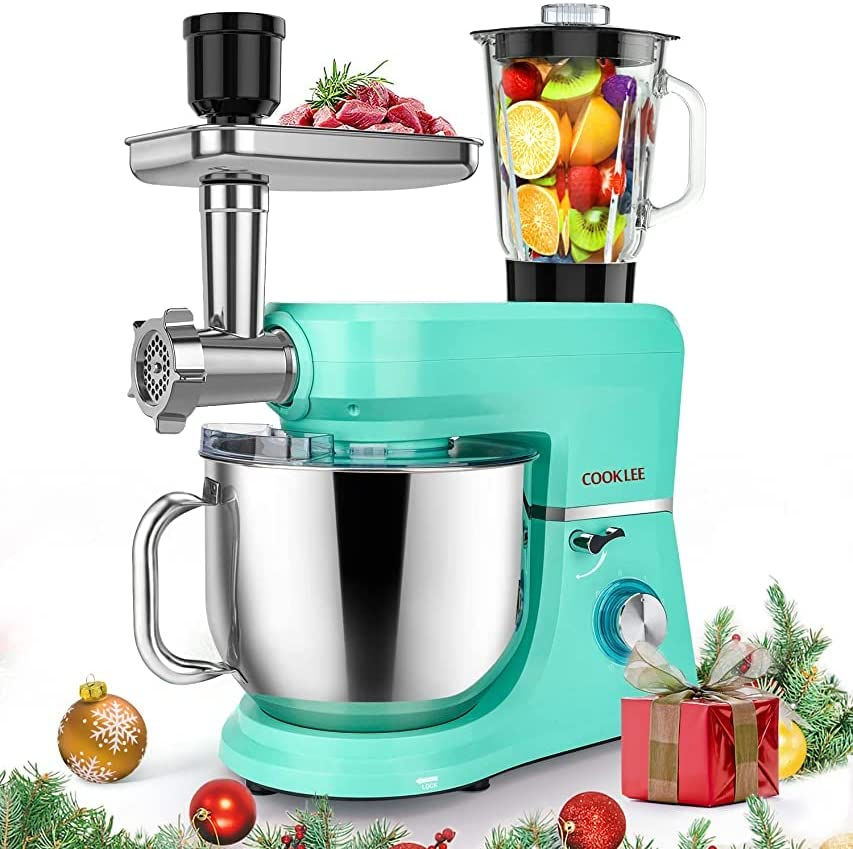 Thumbnail: COOKLEE 6-IN-1 Stand Mixer, 8.5 Qt. Multifunctional Electric Kitchen Mixer with