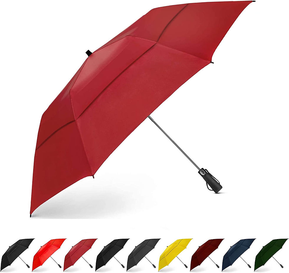 Thumbnail: EEZ-Y Golf Umbrella Large 58 Inch Double Canopy Strong Windproof Heavy Duty & O
