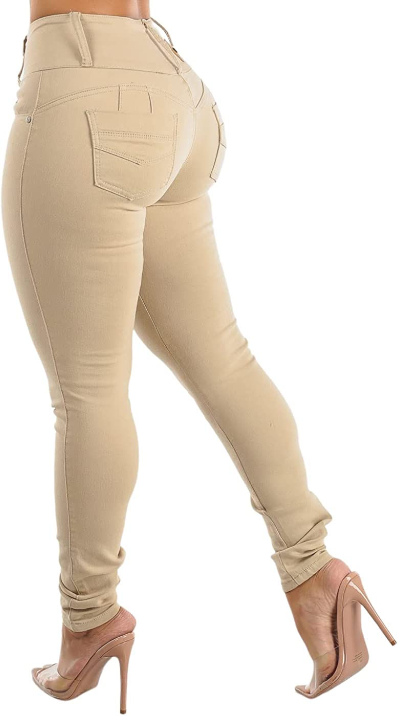 Thumbnail: Moda Xpress High Waisted Butt Lifting Jeans for Women - Colombian Skinny Jeans 