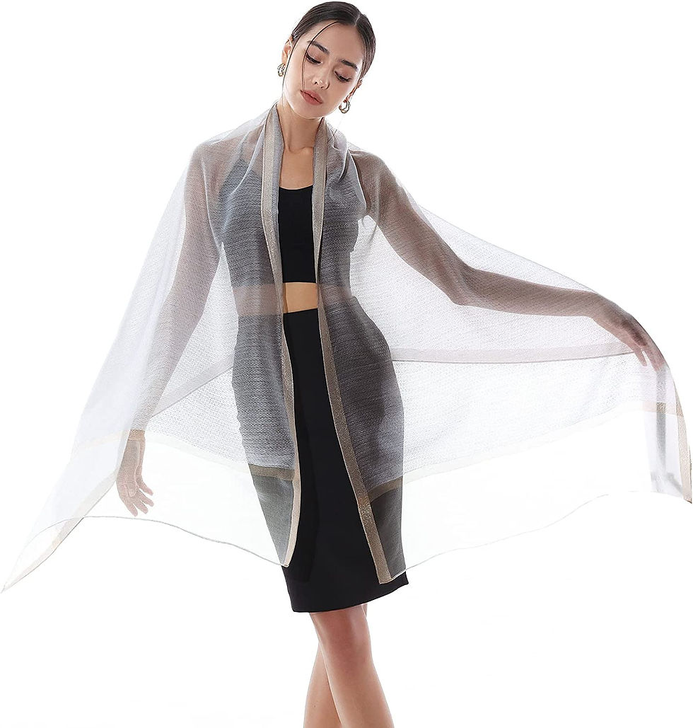 Thumbnail: RIIQIICHY Womens Scarf Shawls and Wraps for Evening dresses Pashmina Formal Sha