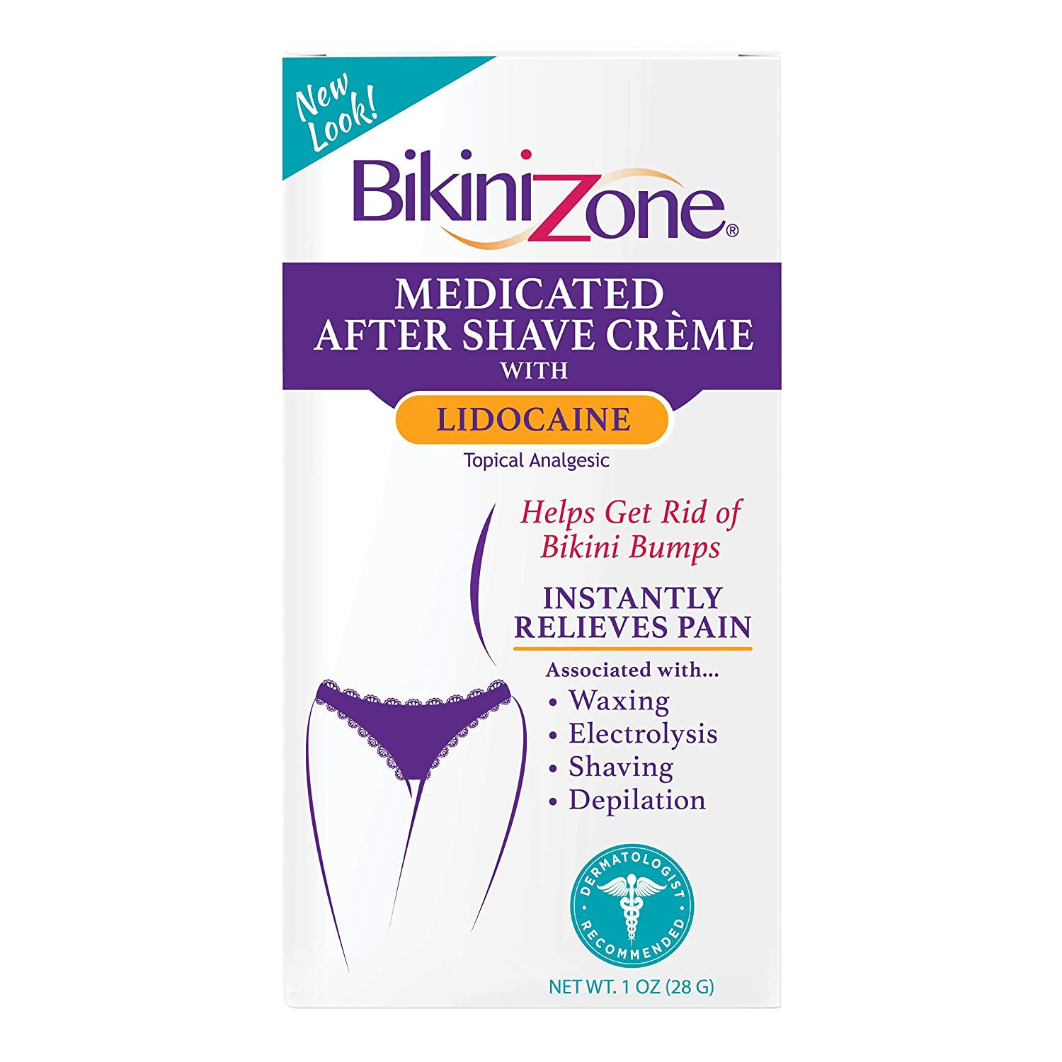 Bikini Zone Medicated After Shave Crème - Instantly Stop Shaving Bumps, Irrita