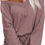 Thumbnail: Ekouaer Womens Pajama Set Waffle Knit Lounge Set V Neck Off Shoulder Sleepwear 