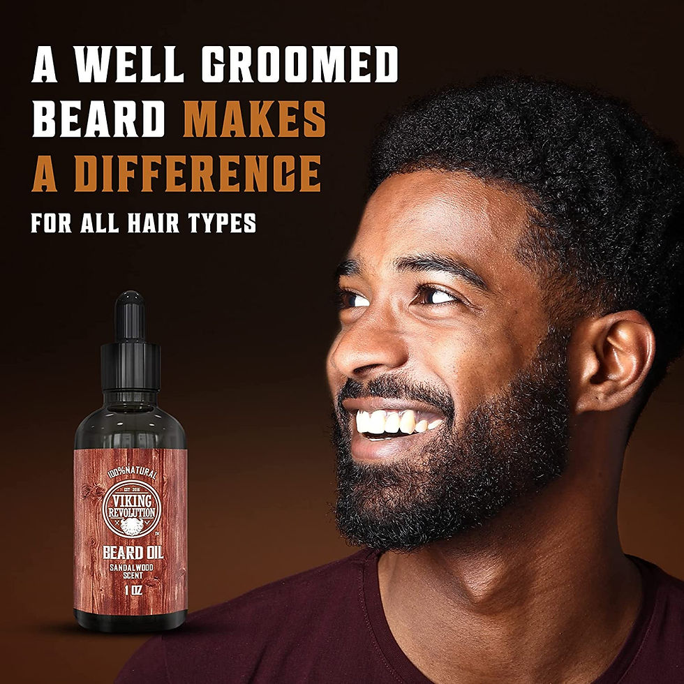 Thumbnail: Viking Revolution Beard Oil Conditioner - All Natural Sandalwood Scent with Arg