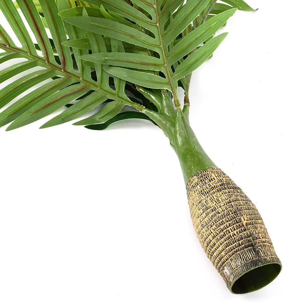 Thumbnail: Artificial Palm Plants Leaves Faux Fake Tropical Mini Palm Tree Leaves Imitation