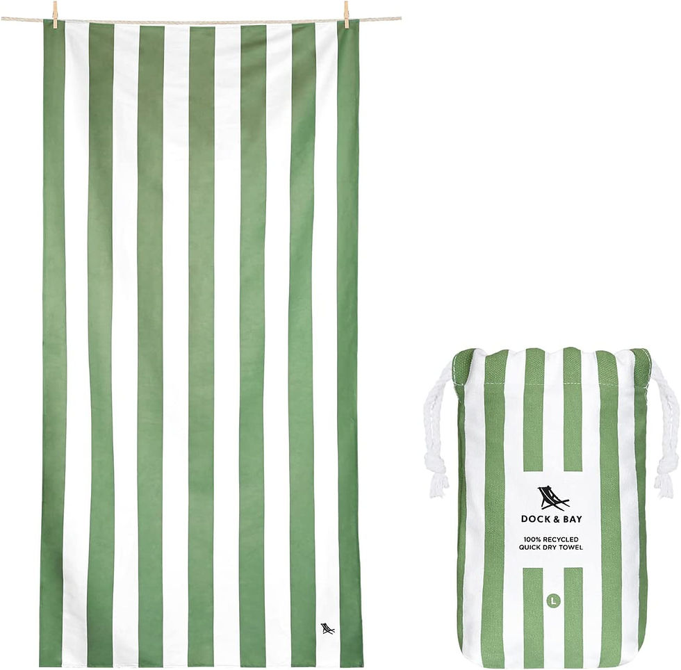 Thumbnail: Dock & Bay Beach Towel - Quick Dry, Sand Free - Compact, Lightweight - 100% Rec
