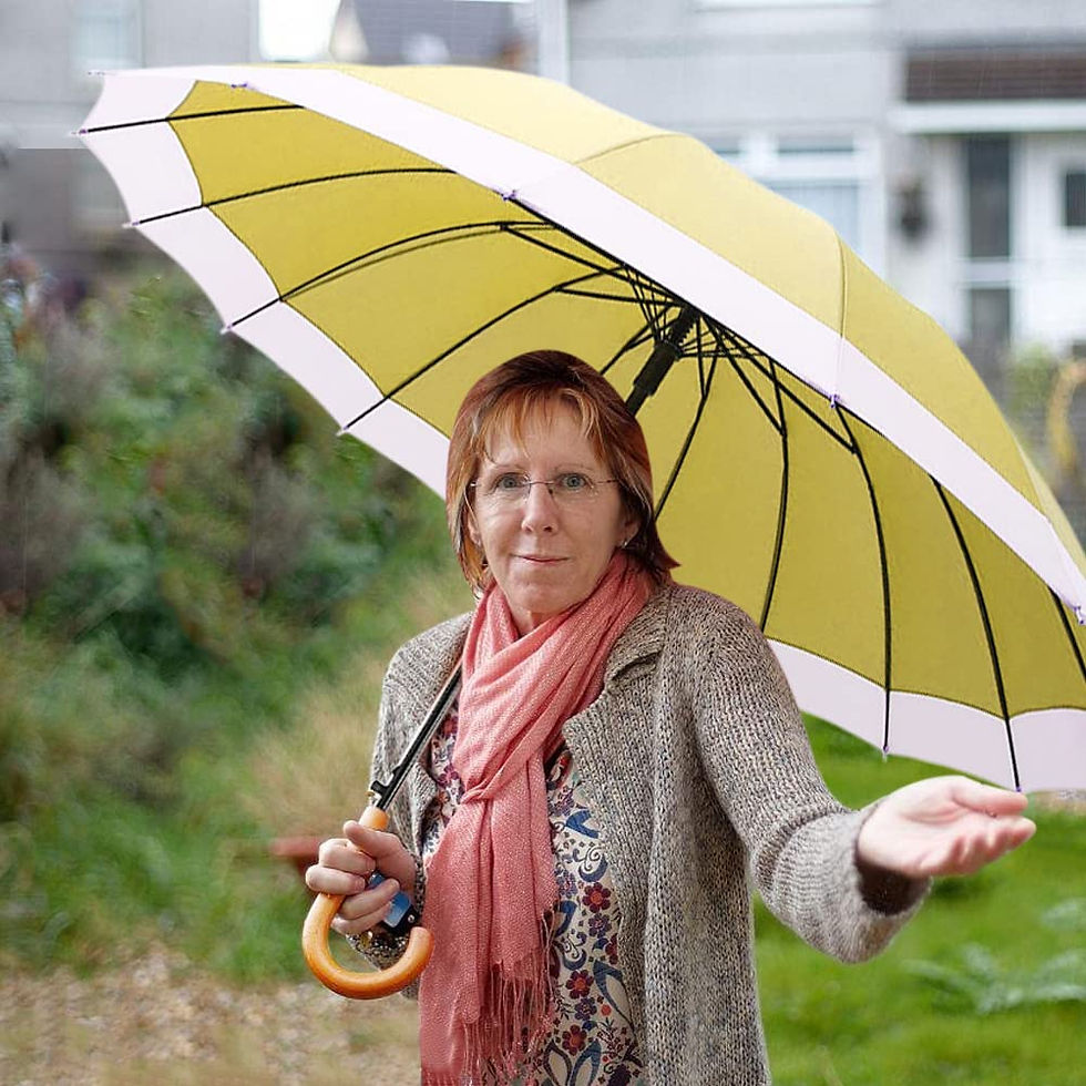 Thumbnail: Dlin Stick Umbrella Women Windproof, 16k Ribs Stylish Automatic Open Large Umbr