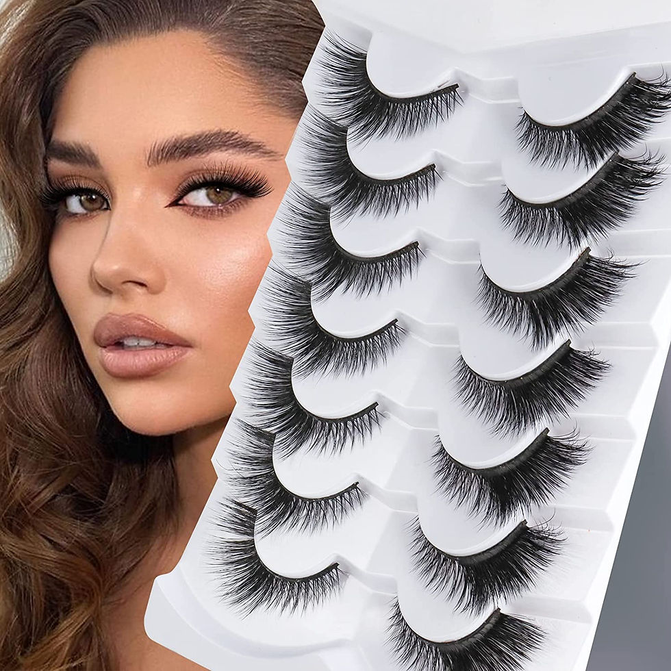 Thumbnail: MilyBest Lashes False Eyelashes 10 Pairs 20mm Cat Eye Lashes Fluffy Wispy D Cur