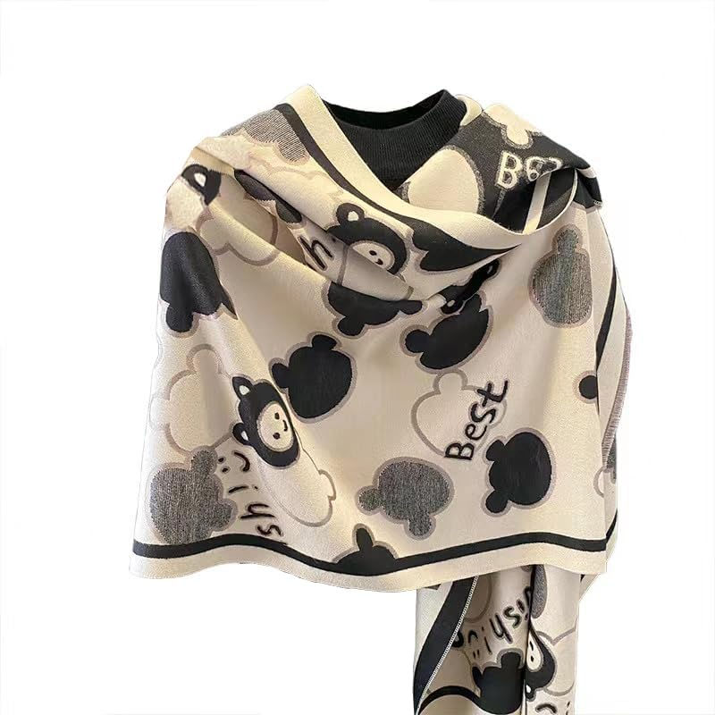 Thumbnail: iCuviy Large Pashmina Shawls & Wraps for Women Extra Soft Cashmere Feel Throw W