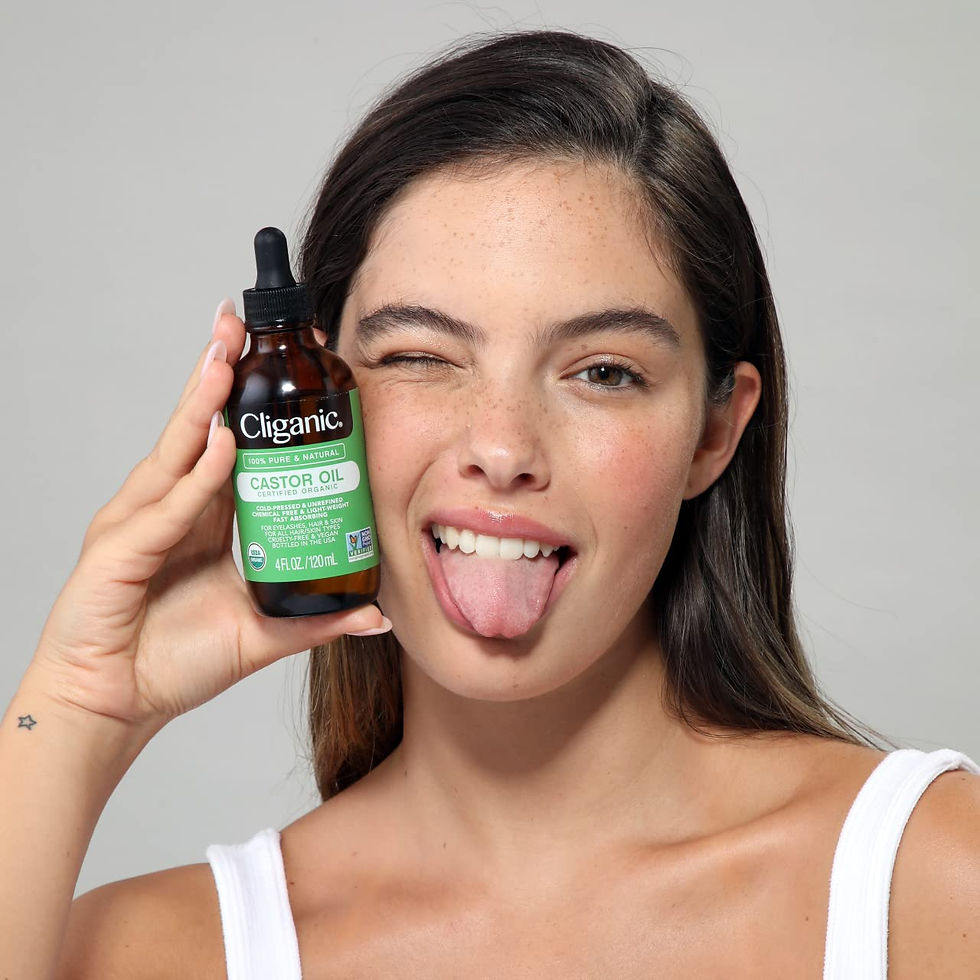 Thumbnail: Cliganic Organic Castor Oil, 100% Pure (4oz with Eyelash Kit) - For Eyelashes, 