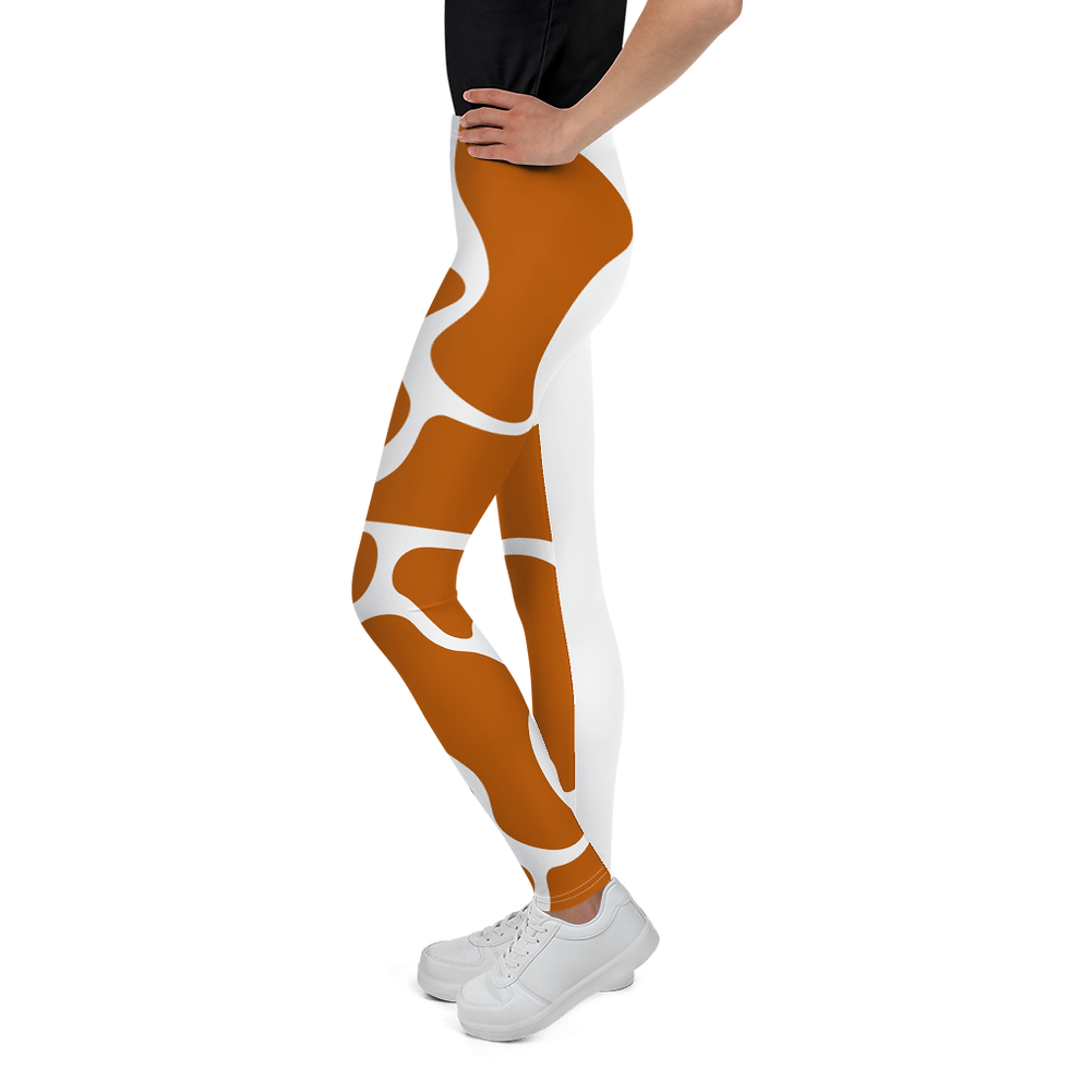 Thumbnail: Teens Mustard Print Leggings