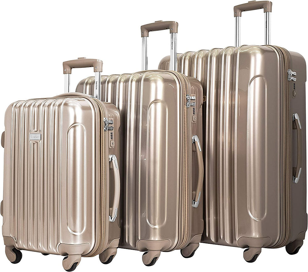 Thumbnail: kensie Women's Alma Hardside Spinner Luggage, Opal, 3 Piece Set (20/24/28)