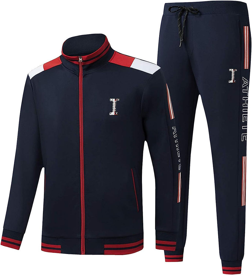 Thumbnail: Men's Casual Tracksuits Long Sleeve Jogging Suits Sweatsuit Sets Track Jackets 