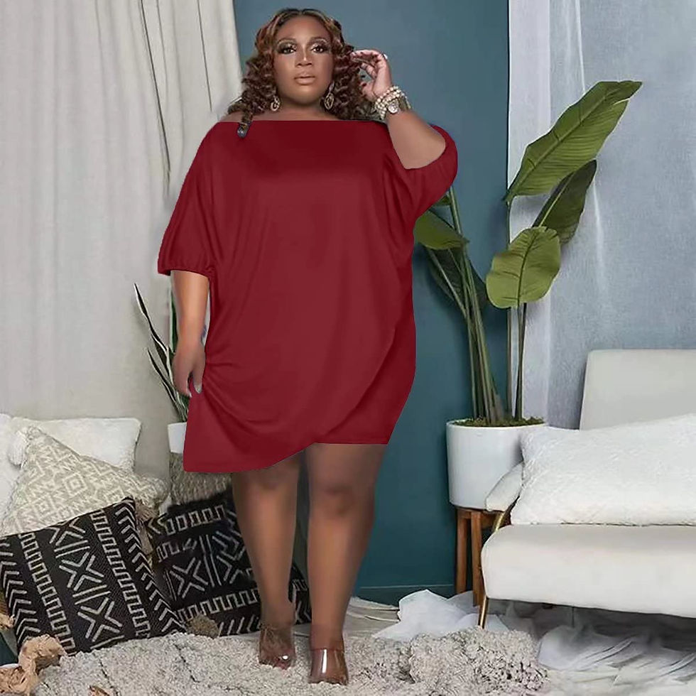 Thumbnail: Plus Size Women 2 Piece Outfits Tracksuits Short Sleeve Slant Tops Bodycon Shor
