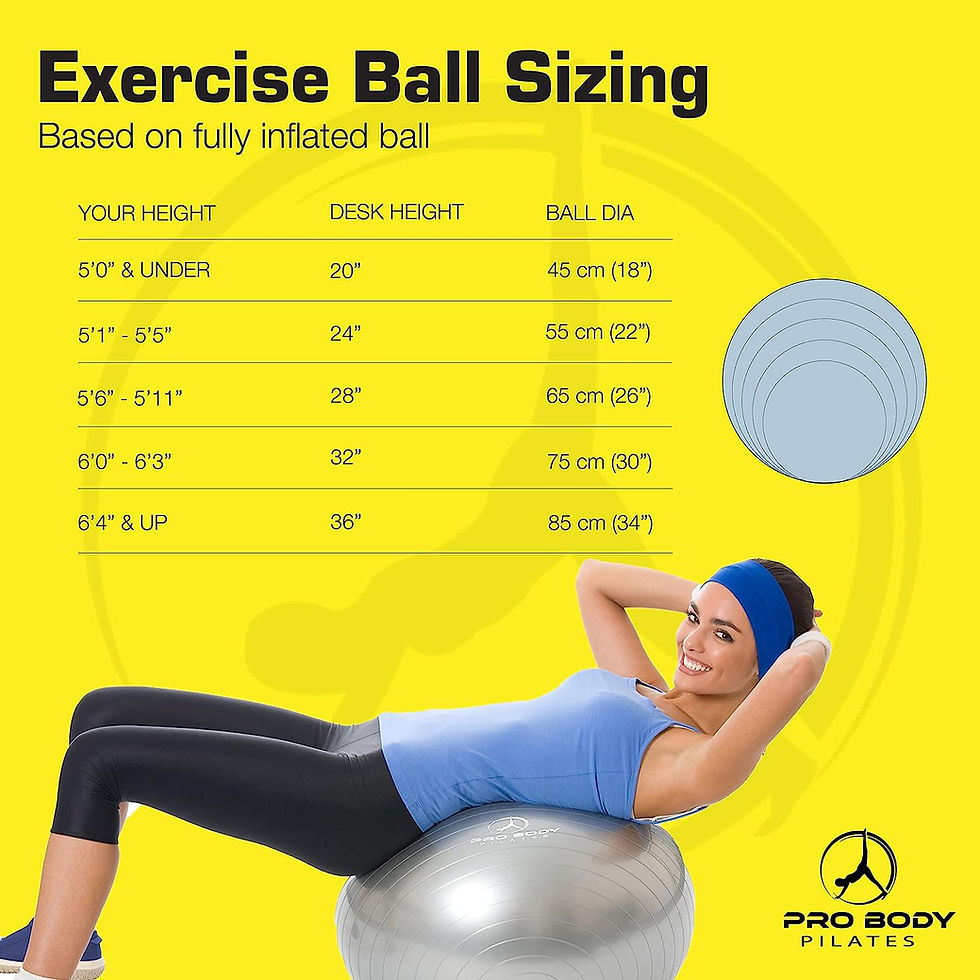 Thumbnail: ProBody Pilates Ball Exercise Ball Yoga Ball, Multiple Sizes Stability Ball Cha