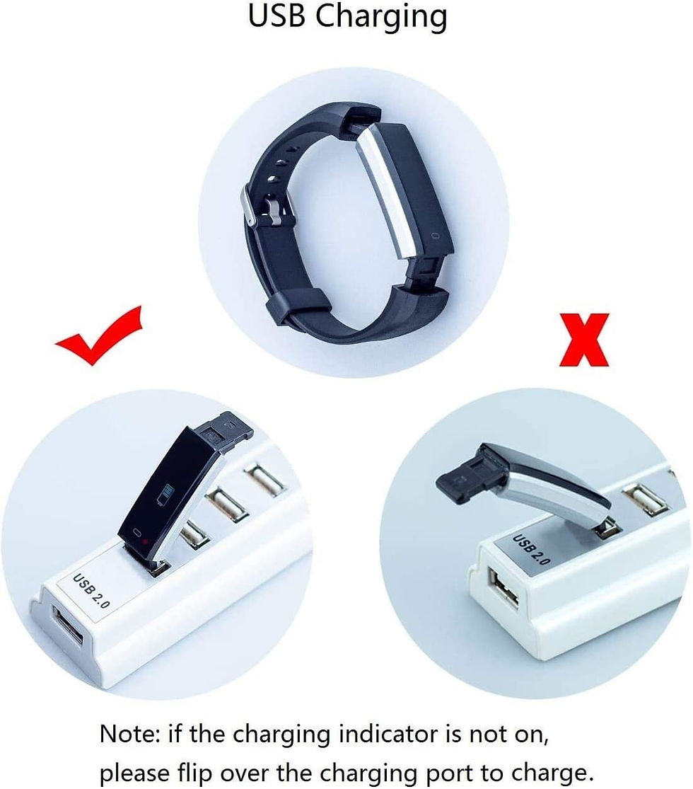 Thumbnail: BIGGERFIVE Slim Fitness Tracker Watch for Kids Girls Boys Teens, Waterproof Act