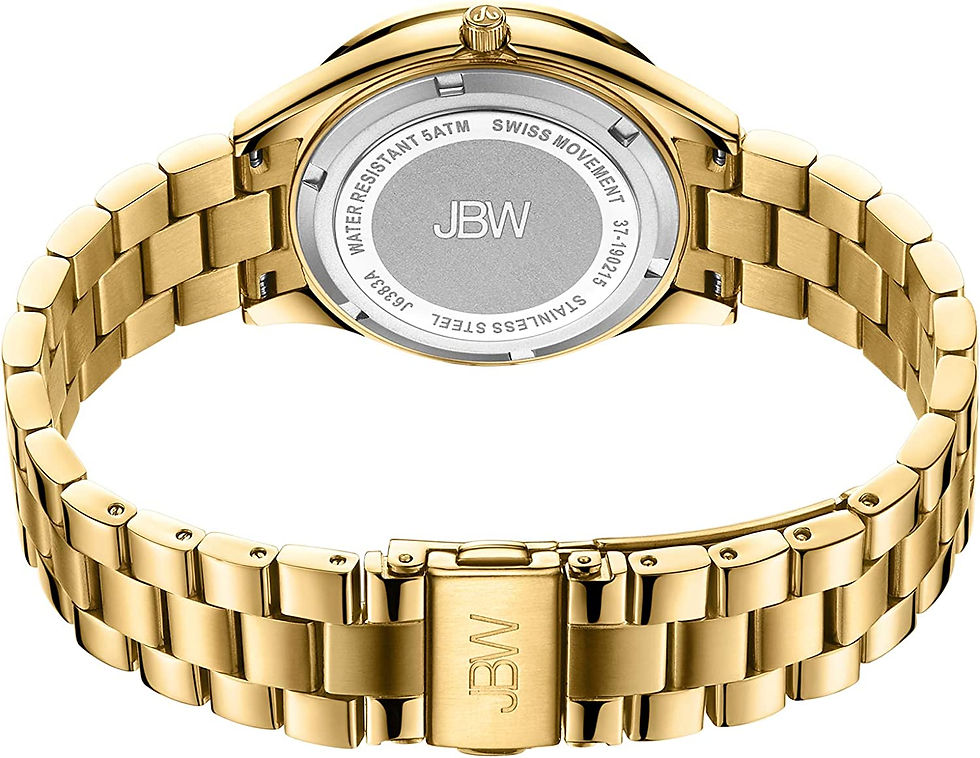 Thumbnail: JBW Luxury Women's Cristal-34 J6383 0.12 ctw 12 Diamond Plated Wrist Watch with