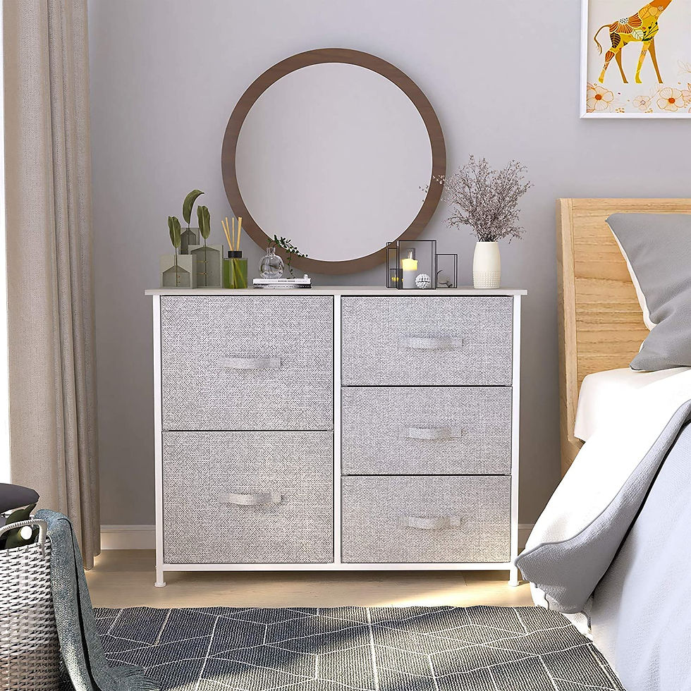 Thumbnail: YITAHOME Dresser with 5 Drawers - Fabric Storage Tower, Organizer Unit for Bedr