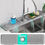Thumbnail: 24 Inch Longer Faucet Mat for Kitchen Sink, 5° Slope Fast Self-draining, Kitch