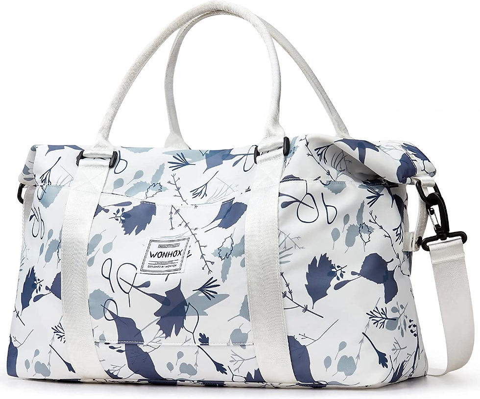 Thumbnail: Large Travel Tote Bag, Waterproof Expandable Duffel Gym Tote Bag,Weekender Carr