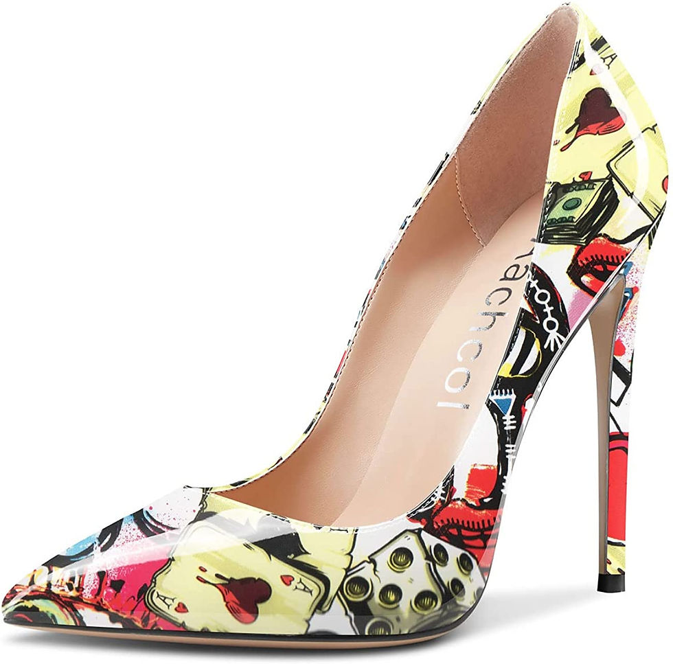 Thumbnail: Aachcol Women Stiletto High Heel Close Pointed Toe Pumps Slip-on Wedding Party 