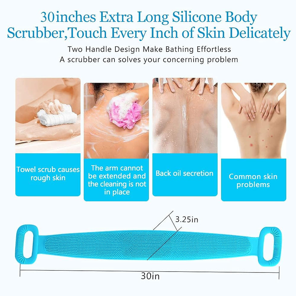 Thumbnail: Inmorven Back Scrubber for Shower,30inches and 35½ inches Two Size
