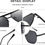 Thumbnail: kimorn Polarized Sunglasses Womens Men Retro Oversized Square Vintage Fashion S