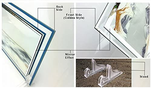 Thumbnail: YayaCat Moving Sand Art Picture Sandscapes Desktop Art Toys (9"X7", Silver,Blac