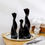 Thumbnail: Ceramic Vases for Home Decor, Metallic Grey Black Twist Modern Decor Vases, Flo
