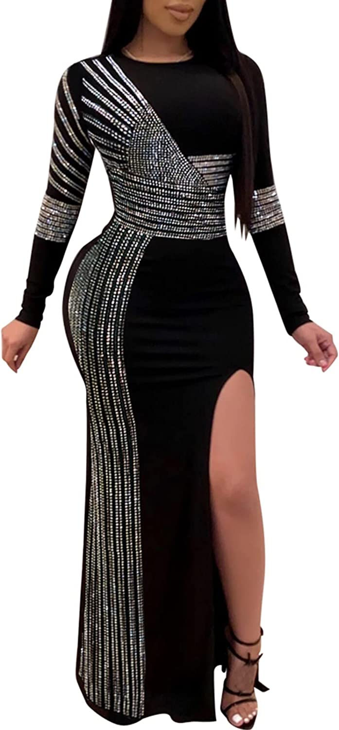 Thumbnail: chicyes Women's Sexy Sequin Rhinestone Sparkly Bodycon Club Night Birthday Part
