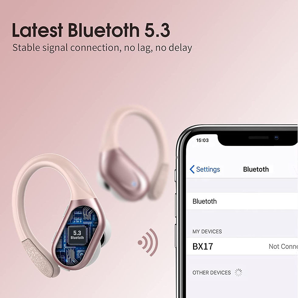 Thumbnail: CASCHO Wireless Earbuds, Bluetooth 5.3 Headphones, 60Hrs Playback HD Stereo Aud