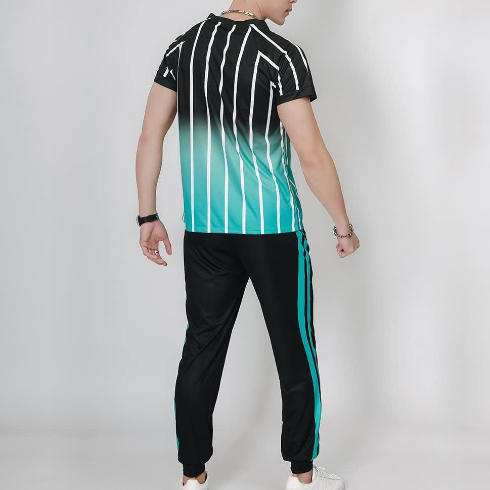 Thumbnail: Men's Clothes Casual Tracksuits Sportswear Short Sleeve Outfit Track Suits Men 