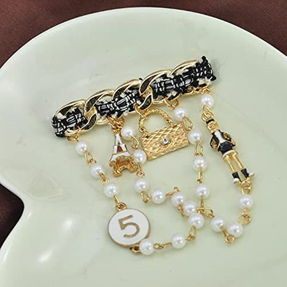 Thumbnail: Elegant Flower Lucky Number Five Brooches Pins For Women
