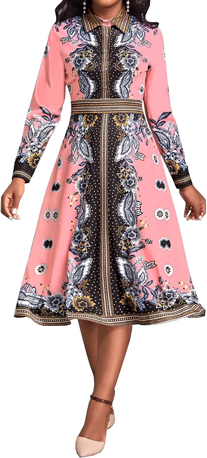 Thumbnail: Xinlees Women's Elegant Pencil Dress for Women Casual Midi Dresses Outfits Busi
