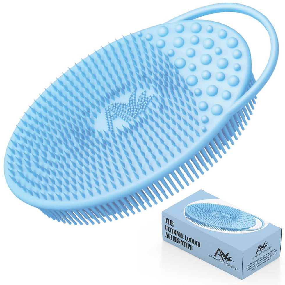 Thumbnail: Avilana Exfoliating Silicone Body Scrubber Easy to Clean, Lathers Well, Long La