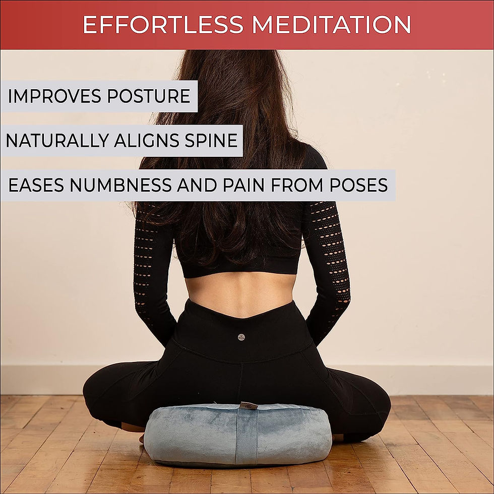 Thumbnail: Florensi Meditation Cushion - Comfortable Floor Pillow - Traditional Tibetan Me
