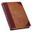 Thumbnail: KJV Holy Bible, Thinline Large Print, Two-tone Brown Faux Leather w/Ribbon Mark